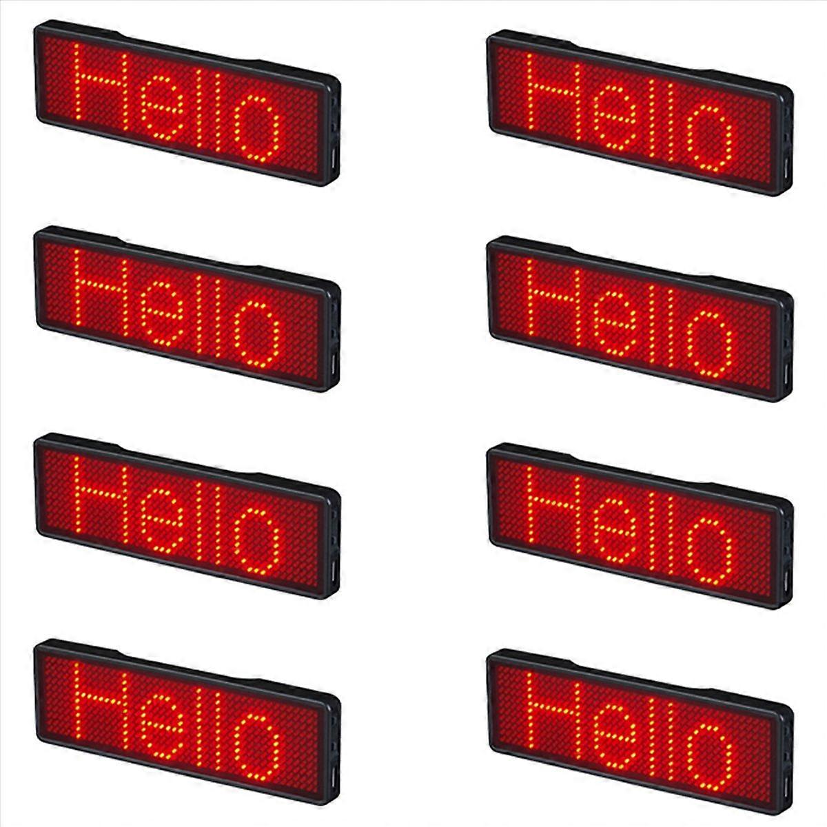 Bluetooth LED Name Badge Rechargeable Light Sign Display LED,Type 2