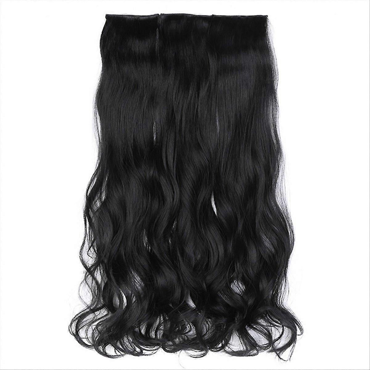 65cm Thickened Three-Piece Wig Set Large Wavy Long Curly Wig B