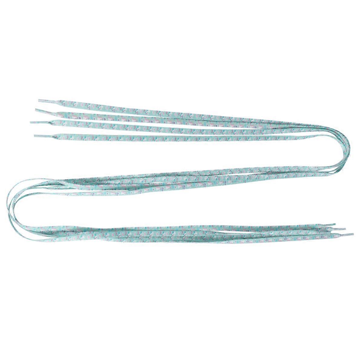 Lightweight Polyester Printed Shoelaces For Jogging And Mountaineering 2Pair