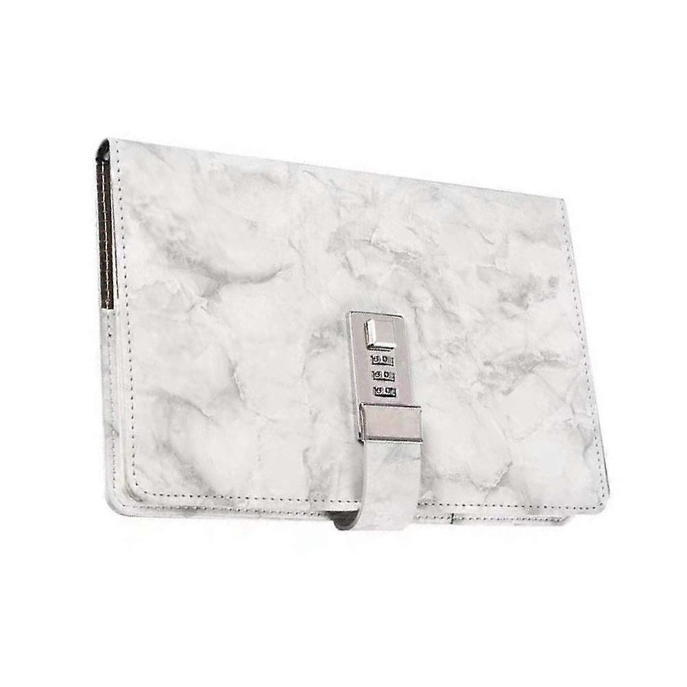 Marbled Scrapbook Combination Lock Notebook for Writing Use Office Notepad