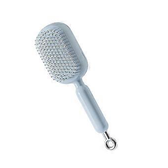 Brosse à cheveux à coussin d'air pour cheveux bouclés, peigne démêlant bleu ciel pour coiffure sur cheveux mouillés et secs