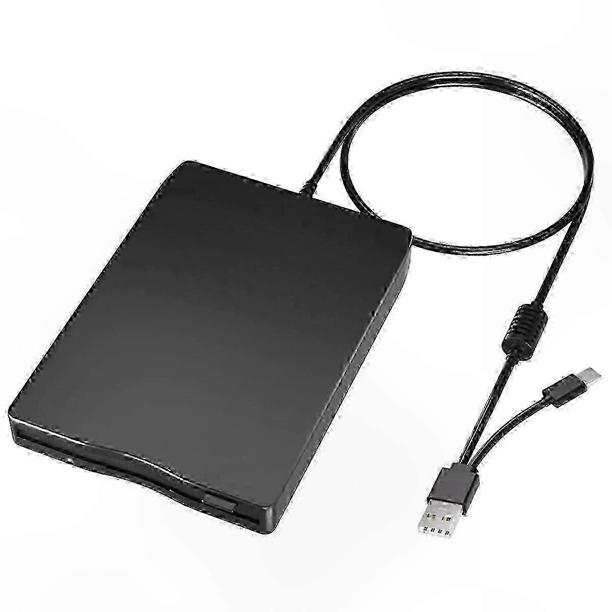USB-C Floppy Disk Reader - External Drive for Laptops, Dual Interface