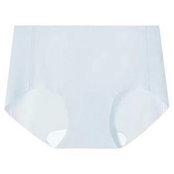 Panties for Women,High Waisted Briefs with Elongated Crotch Plus Size Belly Control and Breathable Comfort,Womens Underwear,Sky Blue,M