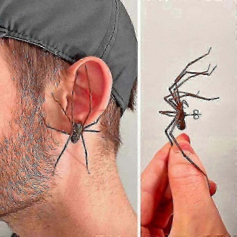 Spider earrings plastic gothic style for events
