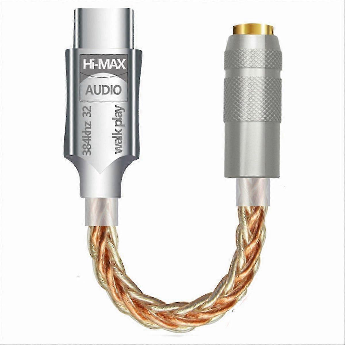 Type C to 3.5mm HiFi Earphone Adapter USB C Audio Decoder