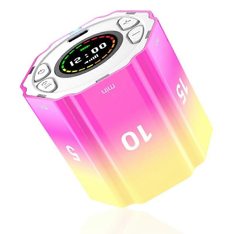 / Modern LCD Digital Timer Visual Kitchen Timer compatible with Teachers, Flip Cube Timer compatible with Cooking, Work, Studying, Workout