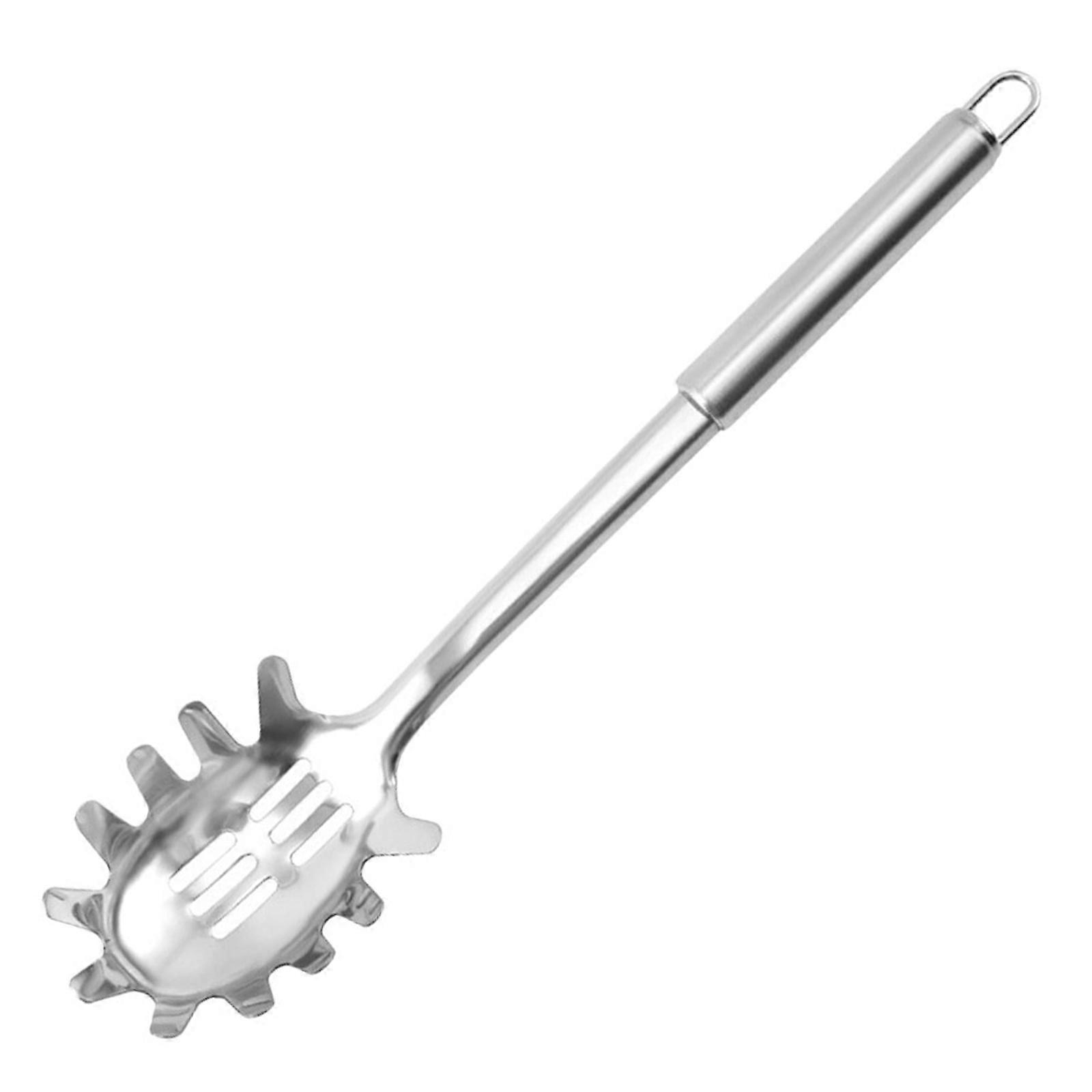 Silver Pasta Spoon Spaghetti Server for Home Use 3Pcs Serving Spoon