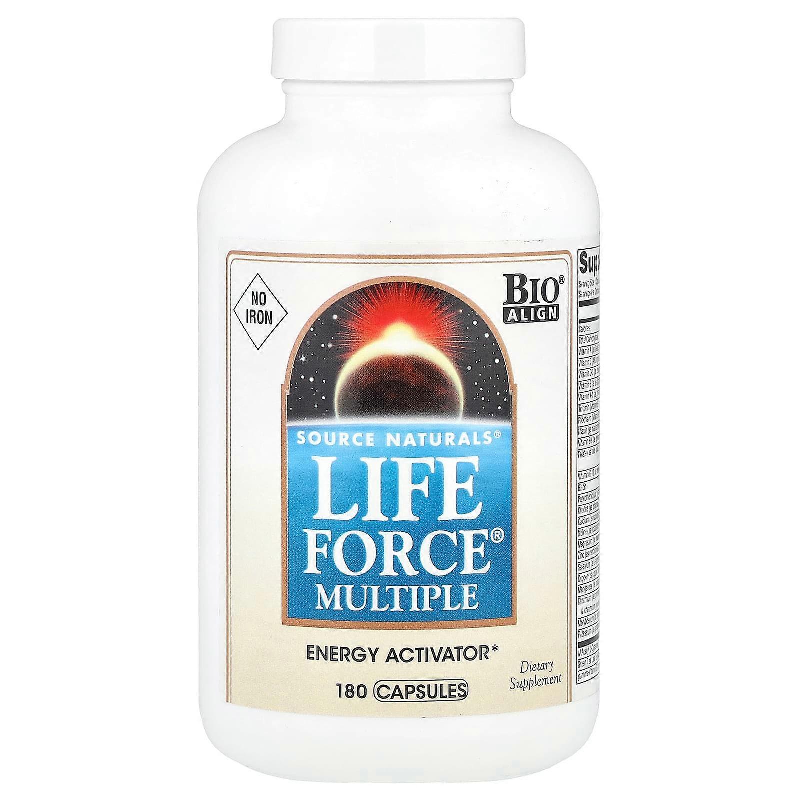 Source Naturals, Life Force Multiple, No Iron, 180 Capsules