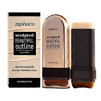 Ivory White Concealer Foundation Stick är en lätt, tunn och åtsittande foundation-stick som täcker ansiktsblemishes och ger en återfuktande lyster.