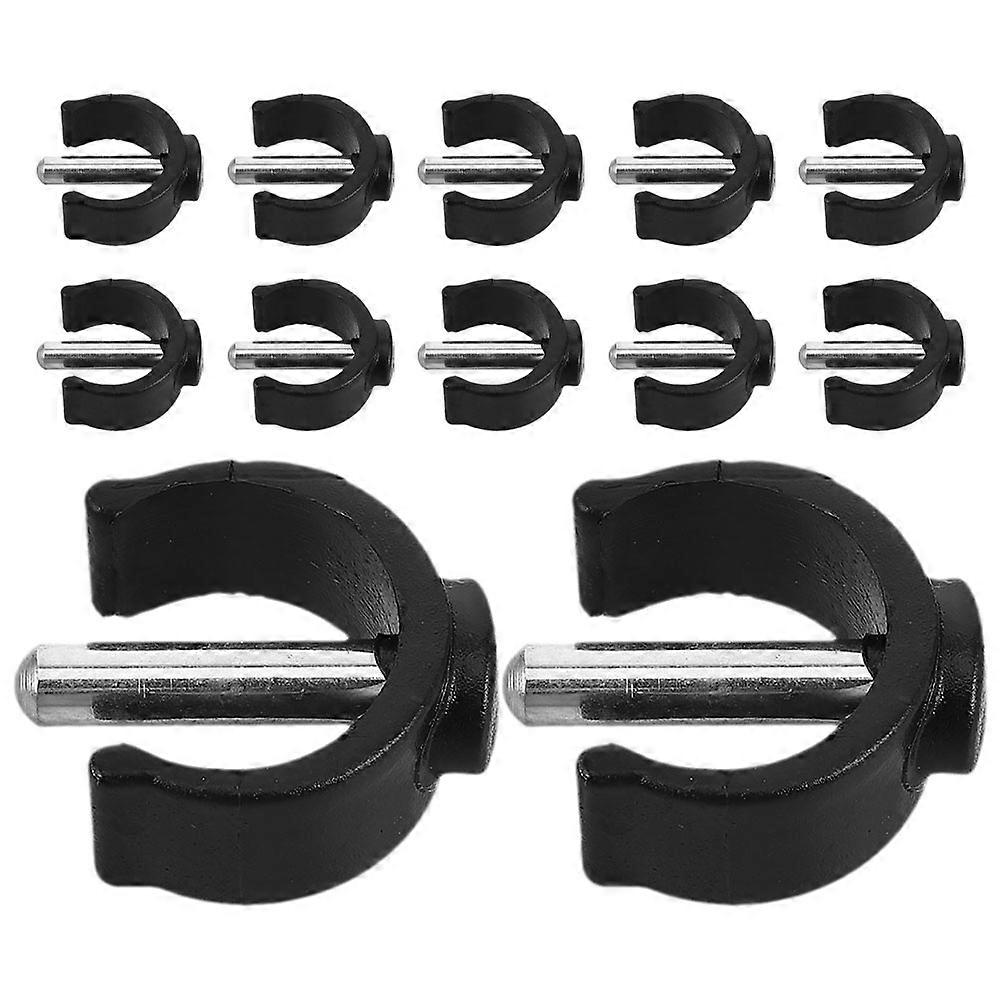Walking Cane Replacement Clamp for Cane with 12Pcs Pin Locks