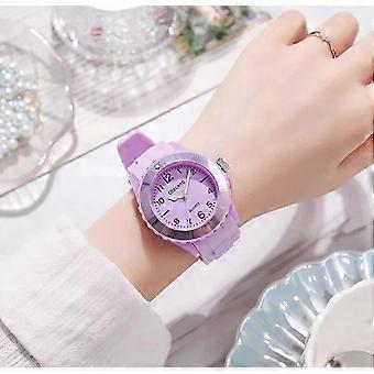 prodef Children's Gift Soft Silicone Strap Digital Watch Pointer Wristwatch Watch Wristwatch Children's Watches PURPLE high quality