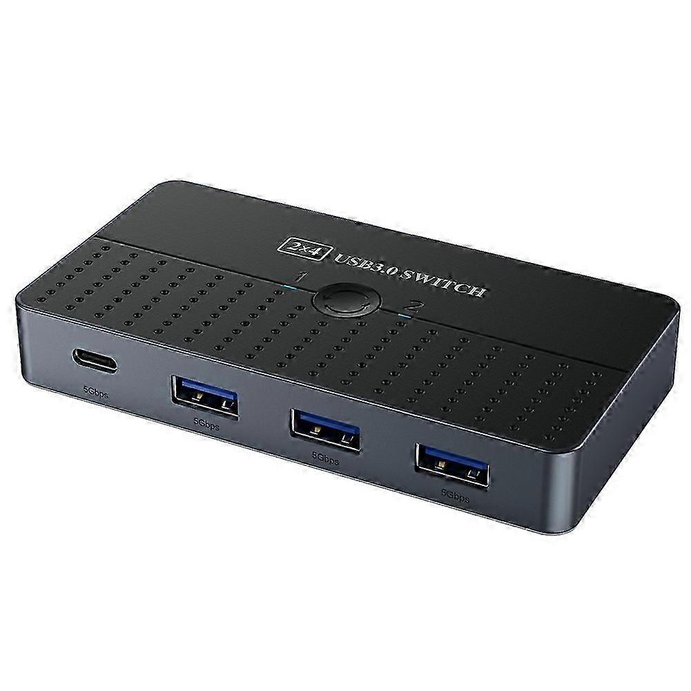 SA20 USB 3.0 Switch 7 Ports Type C HUB Controller Extend Cable Sharing 2 Computer 1 Mouse Keyboard Printer USB Disk simple
