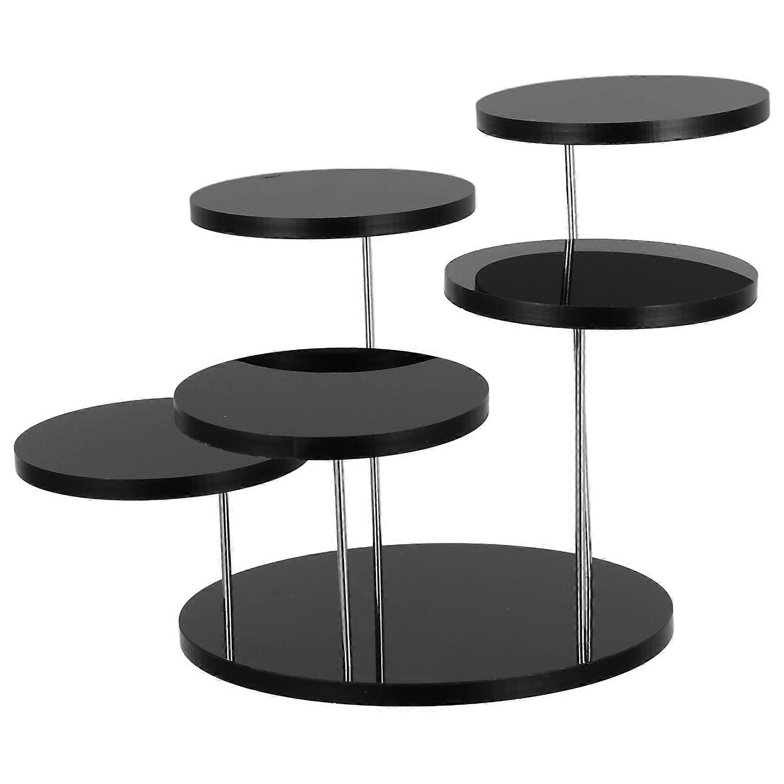 Clear Jewelry Display Stand Acrylic Riser for Display 4Pcs Multi-Layer Rack