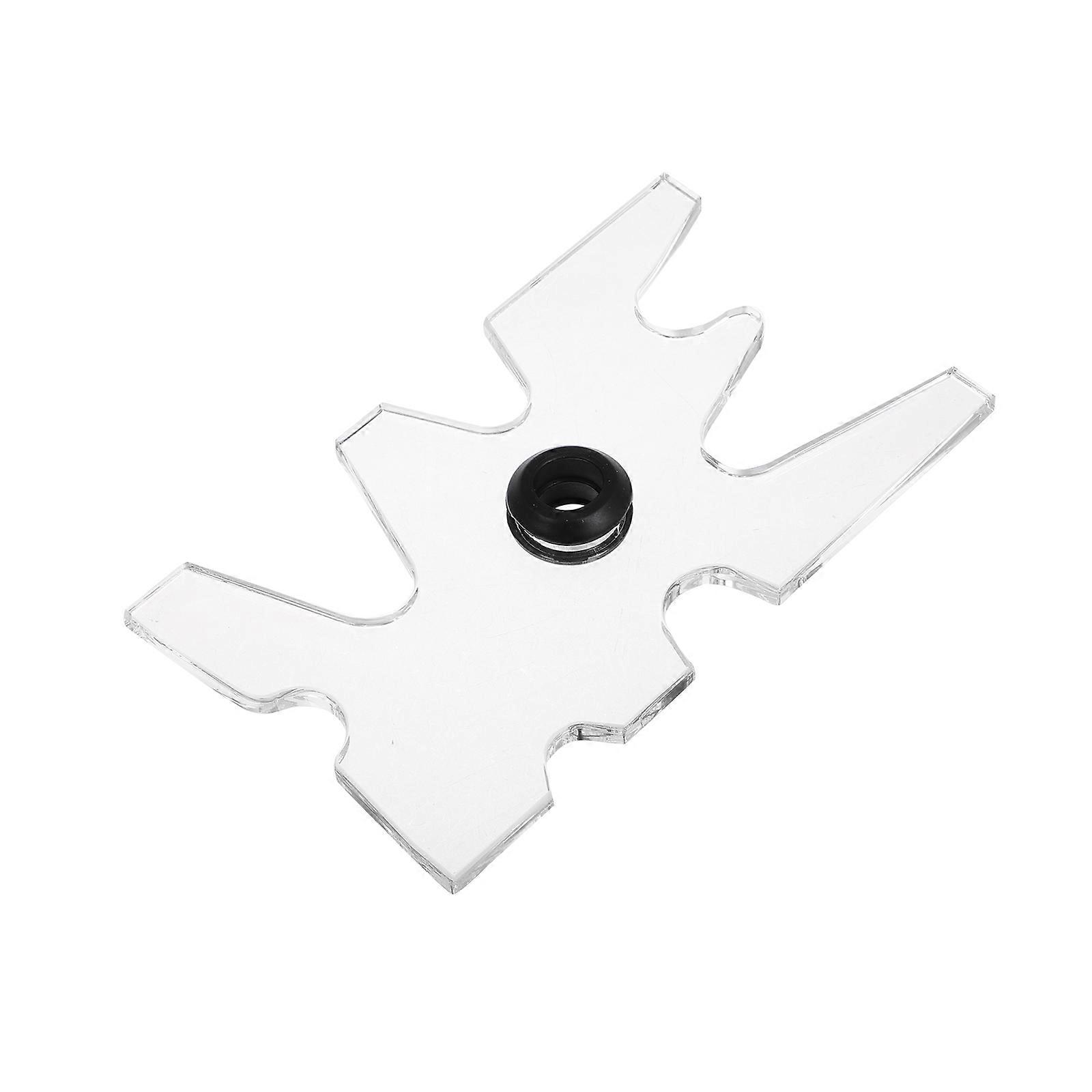 5Pcs Transparent Acrylic Cue Rack for Pool Table Bridge Head Holder