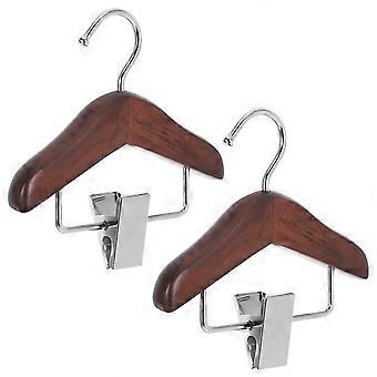 Mini-Puppenaufhänger für Haustiere, 6-teilig, Holz, mit rutschfesten Clips