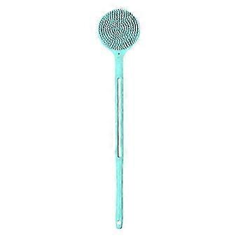 Double-Sided Shower Body Brush Silicone Long Handle Bathroom Wash Brush Bathing Massage Back Body E-ms
