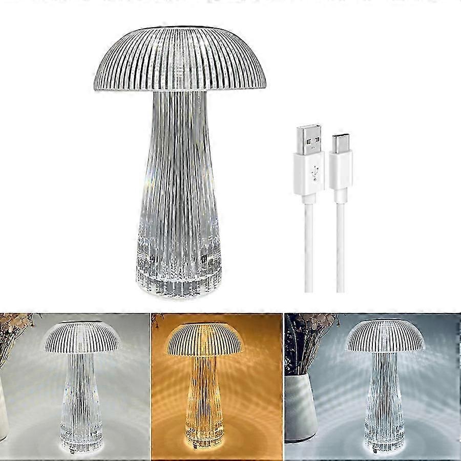 Home Decor Mushroom Night Light, Touch Controlled & USB Powered