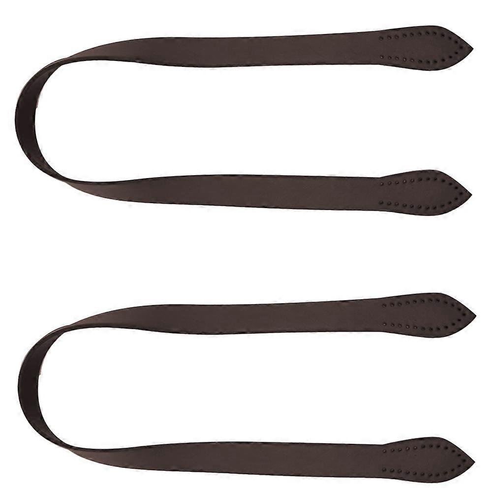 Strap for Bag Tote Bag Strap Accessory for Tote Bag Deep Coffee Rectangular Replacement 2Pack