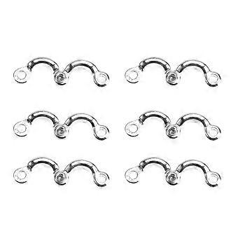 Parrot Foot Opening Clip Stainless Steel Parrot Foot Rings 6Pcs Pack