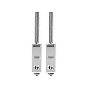 2pcs Nozzle for Anycubic Kobra S1 Max Nozzle 0.6mm Bimetallic Heatbreak Hotend Replacement for Kobra S1 Max Parts