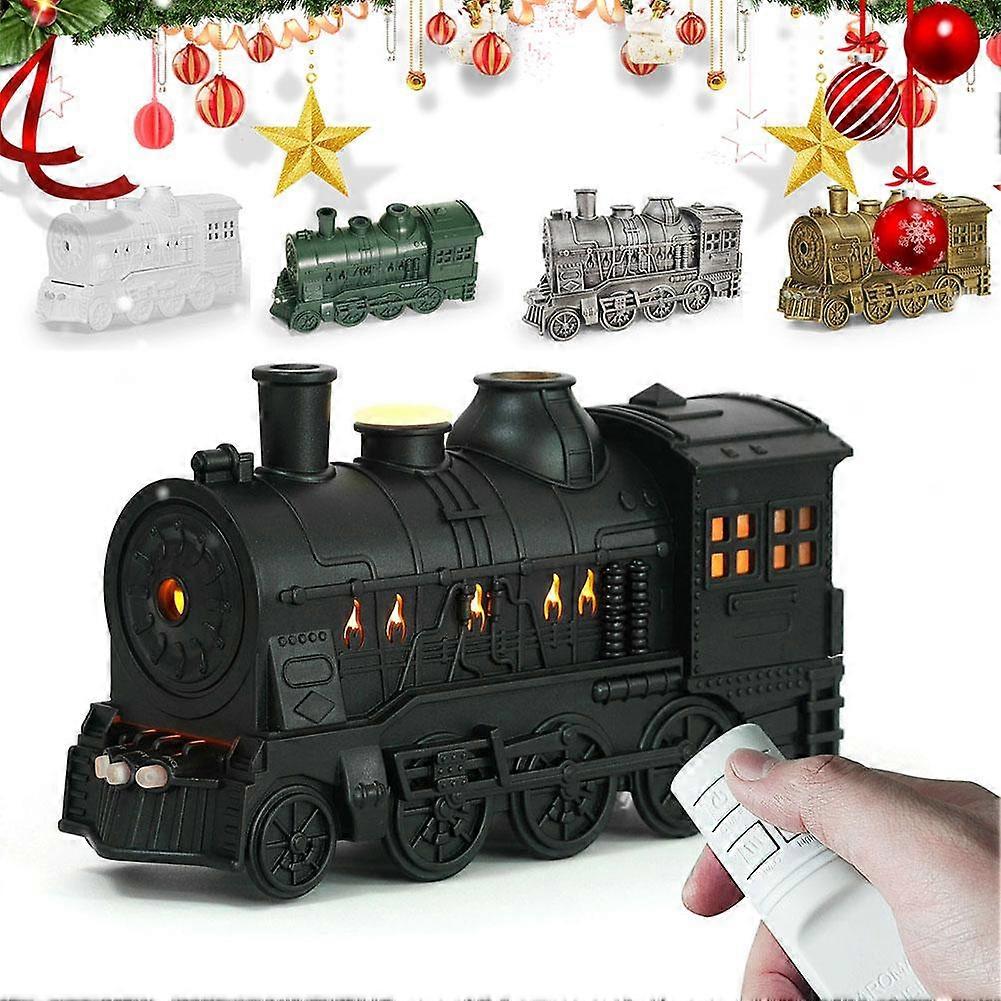 Black Train Aroma Diffuser Dual Mist Humidifier USB Remote Style 2
