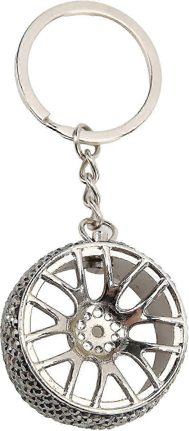 White Glitter Diamond Keyring