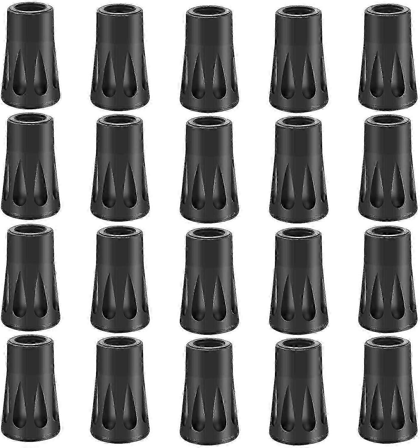 20pcs Rubber Buffer Set Hiking Poles Rubber,buffer Nordic Walking Pads