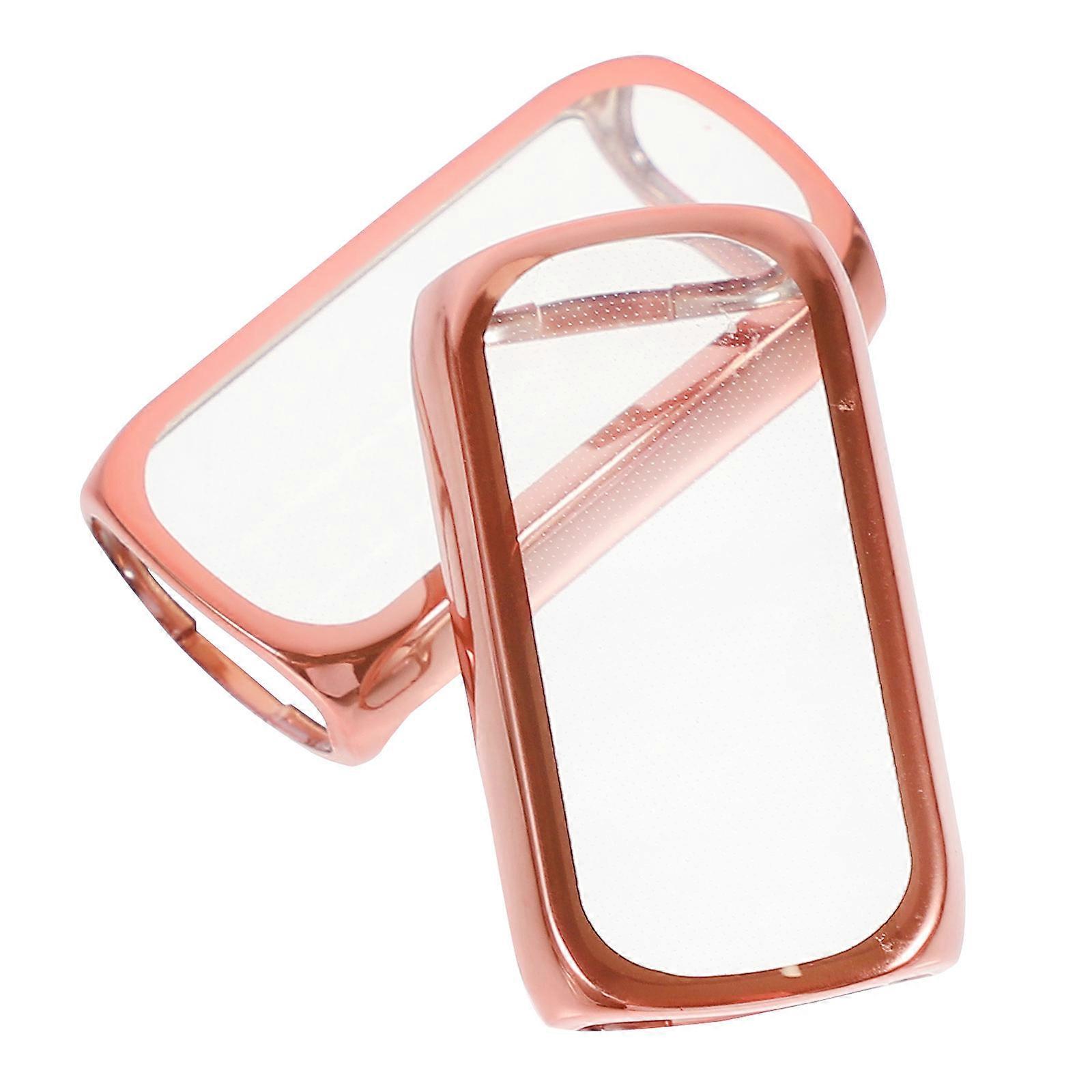 2pcs Watch Screen Protector Cases Watch Bumper Shell Compatible with Fitbit luxe