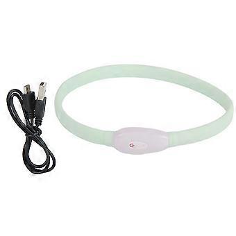 Multifunction LED Marquee Pet Adjustable Safety Rechargeable Anti Lost Collar USB Charging for Cat Small Dog
