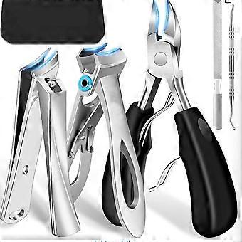 Toenail Clippers for Thick Toenails,  Heavy Duty Toe Nail Clippers for Thick Nails for Seniors, Ingrown Nail Clippers for Men, Large Slanted Nail Cli