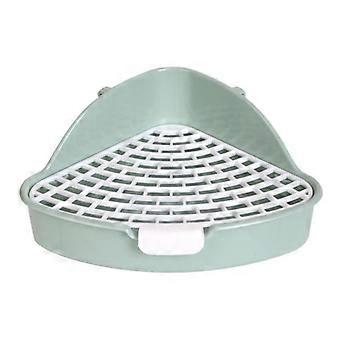 Rabbit Litter Box - Animal - Green - Durable Material - Medium Size - Hygienic Design