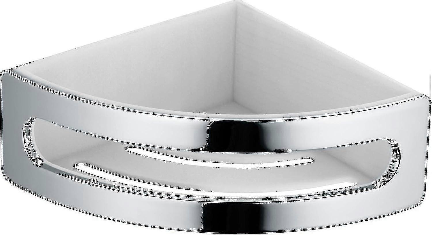 Panier d'angle de douche chromé/blanc compatible avec 11657010000 Elegance