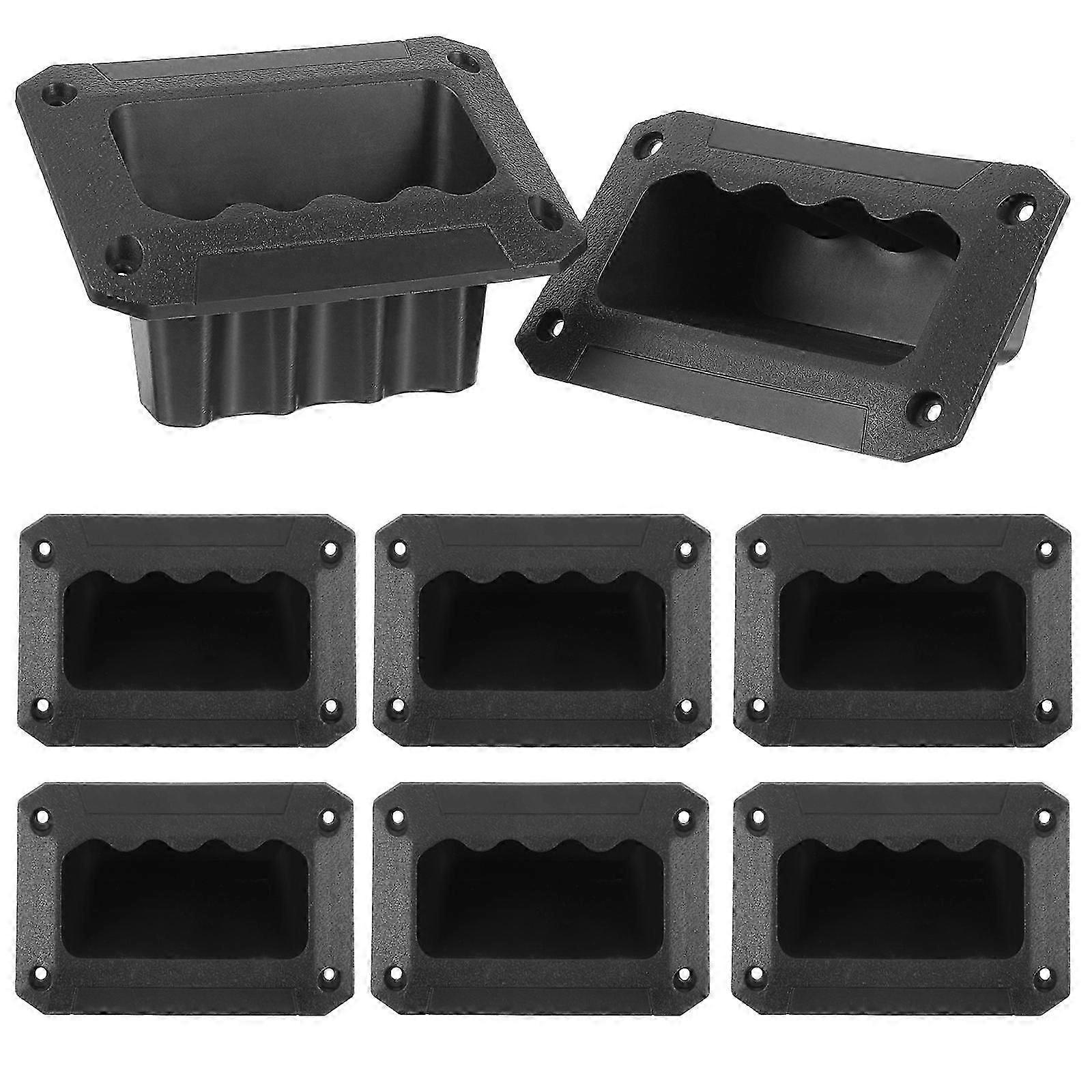 Speaker Handle Plastic Side Handle Replacement for Speaker 8Pcs Black Set