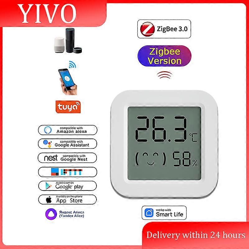 Zigbee Temperature Humidity Sensor with Smart App Control and Alexa Compatibility(TH03)