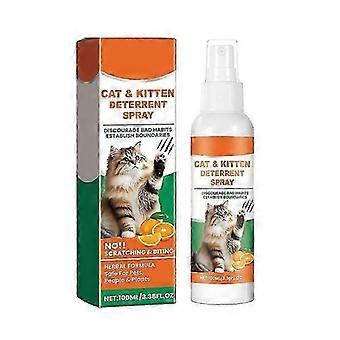 Spray dla kotów No Scratch Naturalna formuła z cytronellą Zapobiega żuciu Drapaniu mebli, przewodów, roślin, powierzchni domowych Bezpieczny dla tkanin, drewna