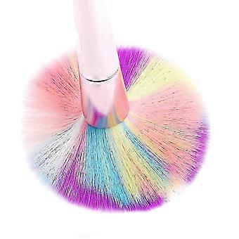 10 Pcs Colorful Synthetic Hair Cosmetics Brushes Sets for Eyeshadow Foundation