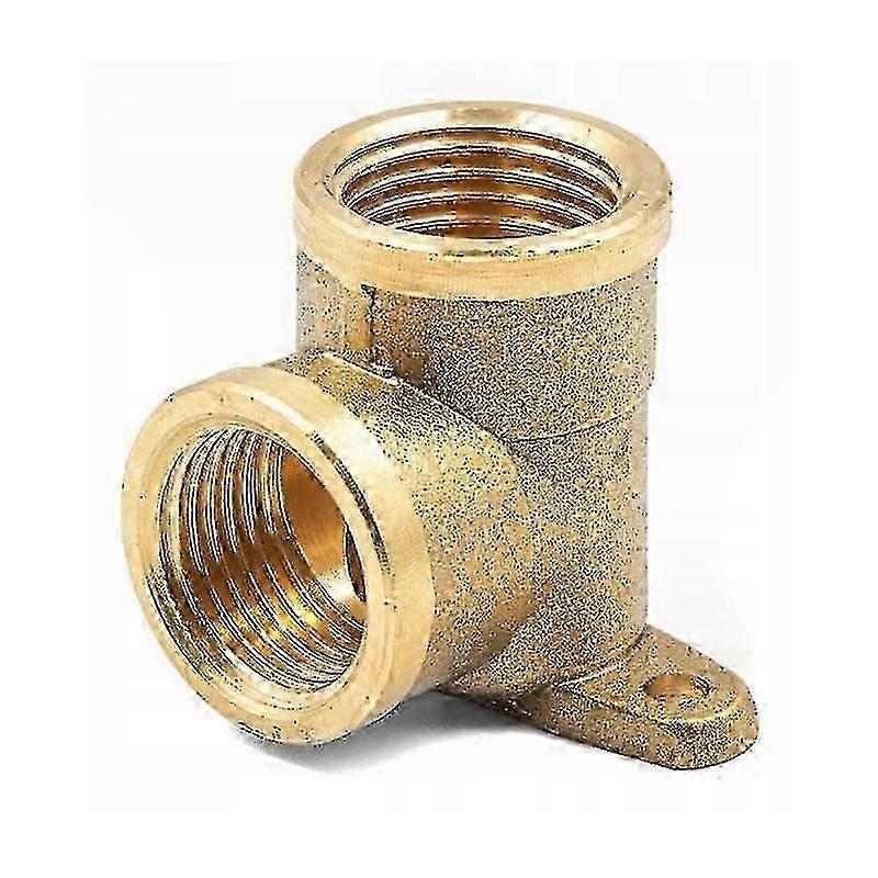 Wall Mounted Brass Elbow Pipe Fitting Connection Back Plate Backplate FxF 1/2