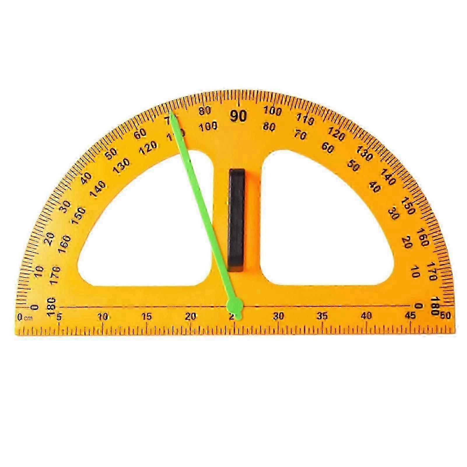Giant Teacher Protractor Large Digital Design Math Teaching Chart Protractor Magnetic 50 Cm Pointer