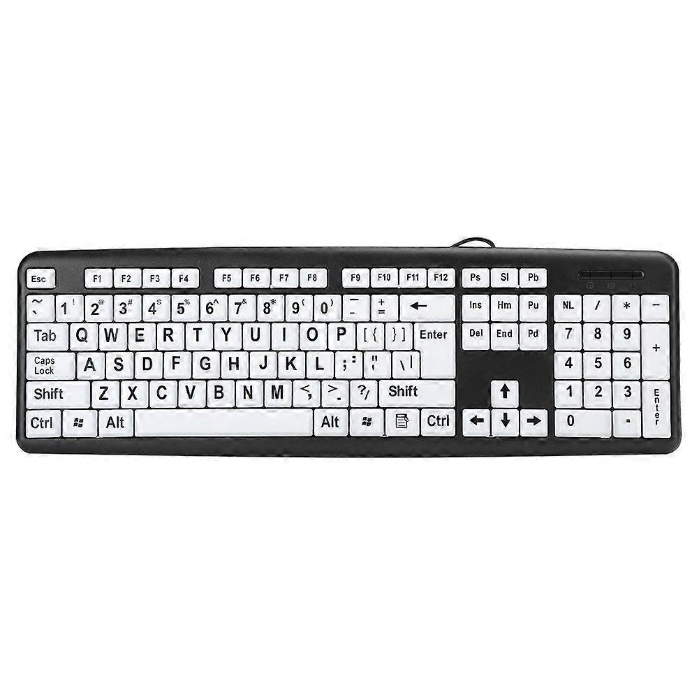 Ergonomic High-Visibility Large-Key Keyboard
