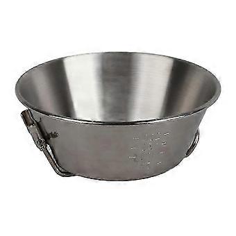 Foldable Stainless Steel Camping Bowl 300ml Portable Outdoor Picnic BBQ Multiuse Dining Container for Travel and Adventure