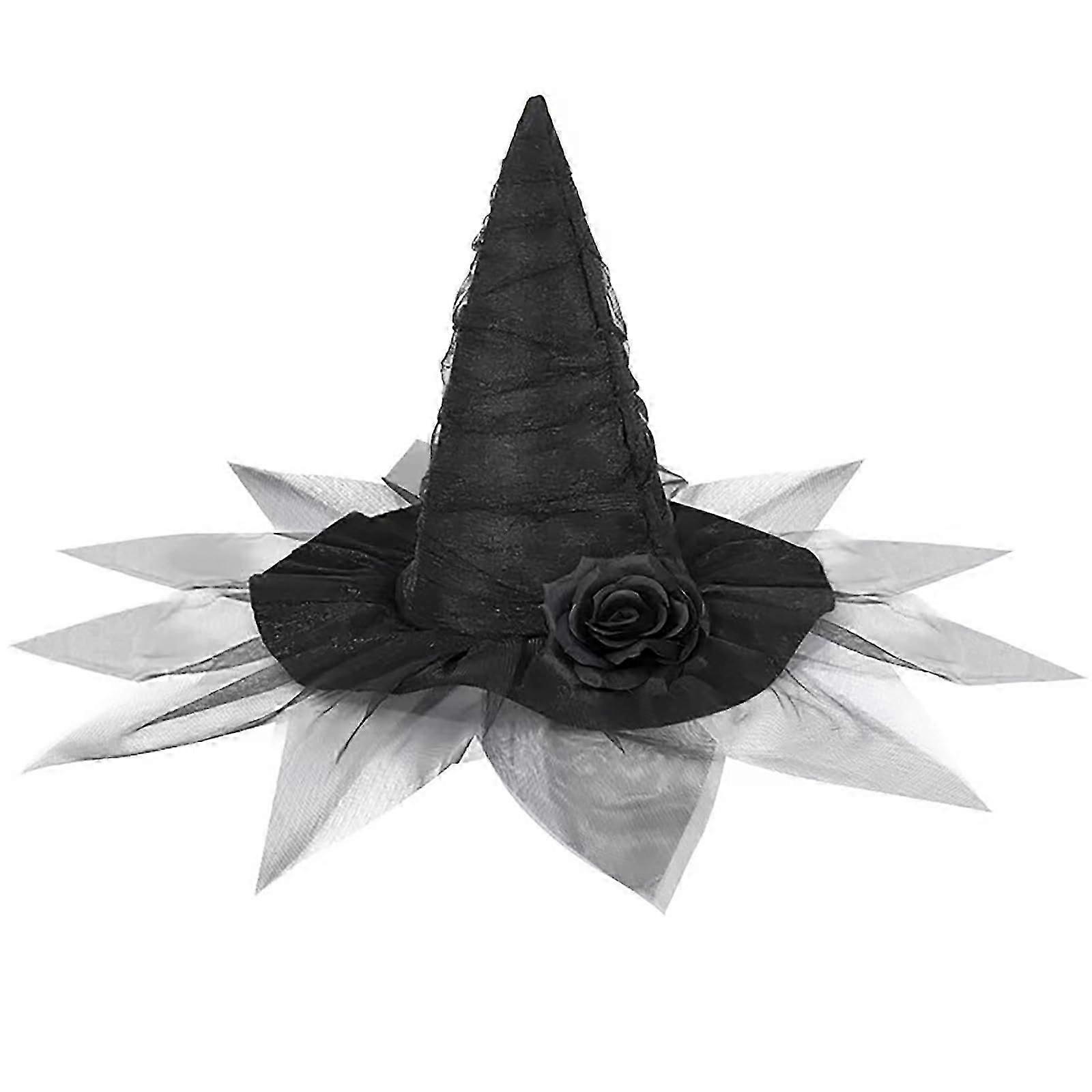 Hat with Veil and Rose-Good