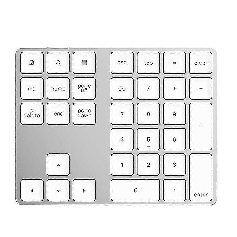 Digital Keyboard Compatible Windows Ios Mac Os Android Pc (white)