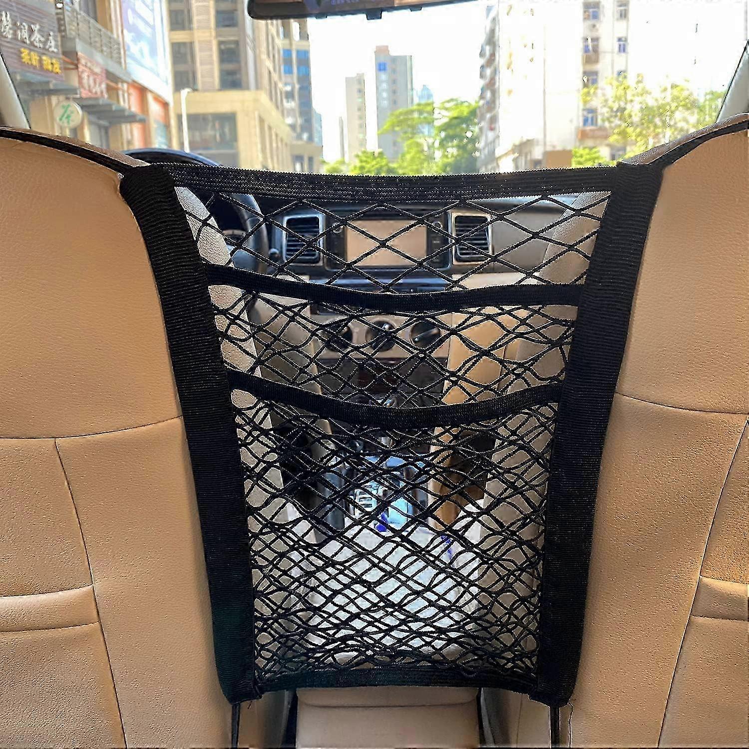 Three-Layer Reinforced Car Mesh Storage