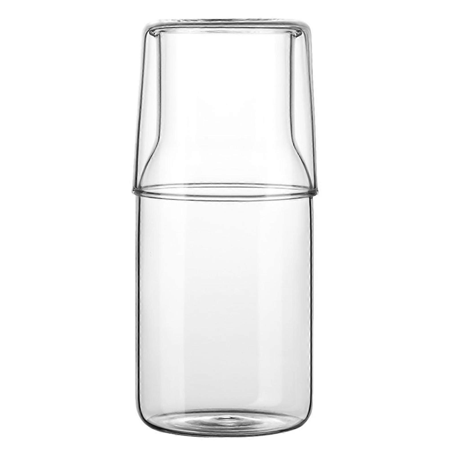 Multi-Function Transparent Water Carafe Glass Bottle for Household Use 4Sets