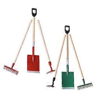 Miniature Farm Tools Doll House Props for Gardening Featuring 2Sets