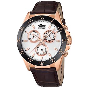 Lotus 18158/1 Watch for Analog Quartz Men with Cowhide Bracelet 18158/1