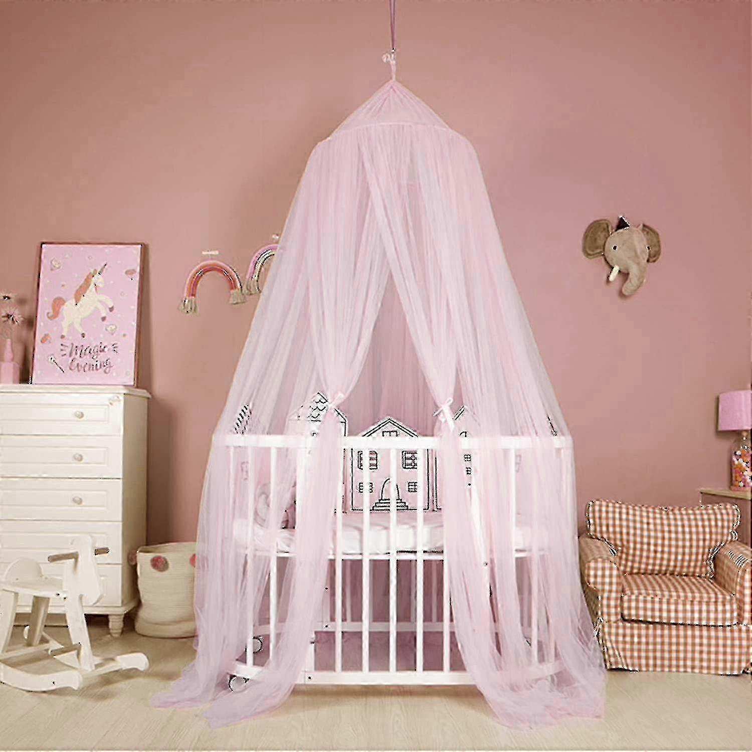 Soft Mesh Round Dome Bed Canopy