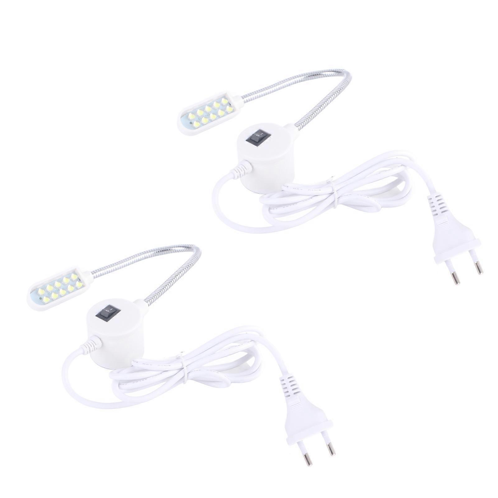 2pcs LED Sewing Machine Light Flexible Work Sewing Light with Magnetic Base