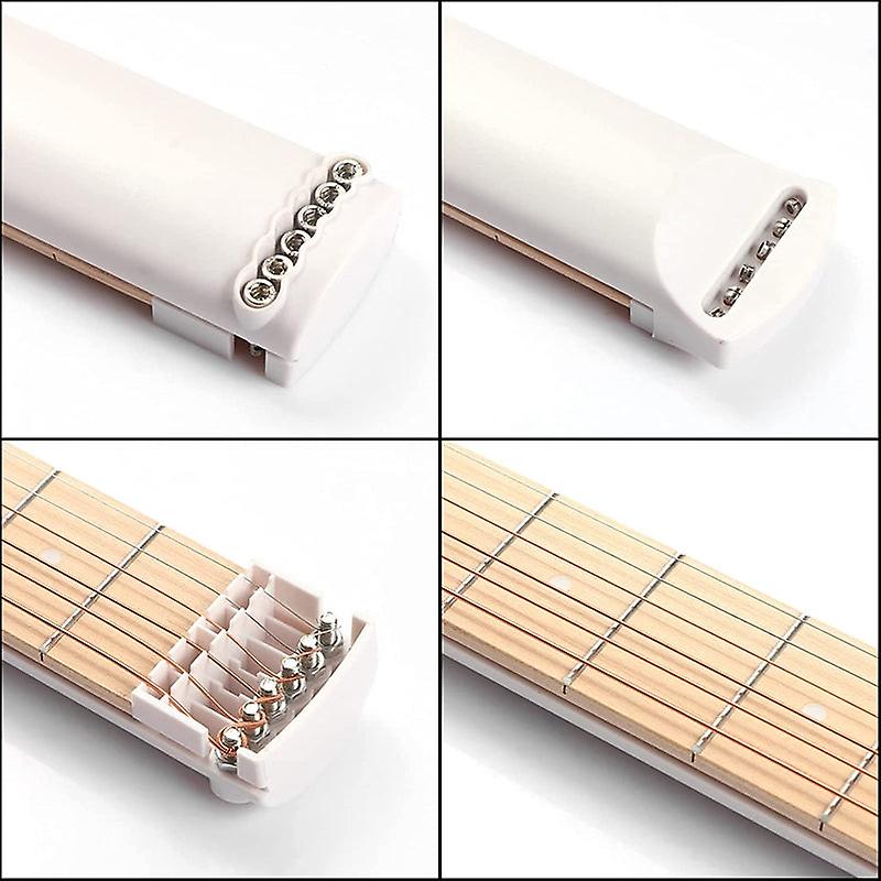 Pocket guitar practice neck, guitar trainer 6 fret portable guitar