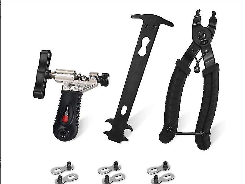 Bike Link Plier+chain Breaker Splitter Tool+chain Checker Chain Missing Link Opener Closer Plier Chain Cutter Connector Wear Indicator Tool